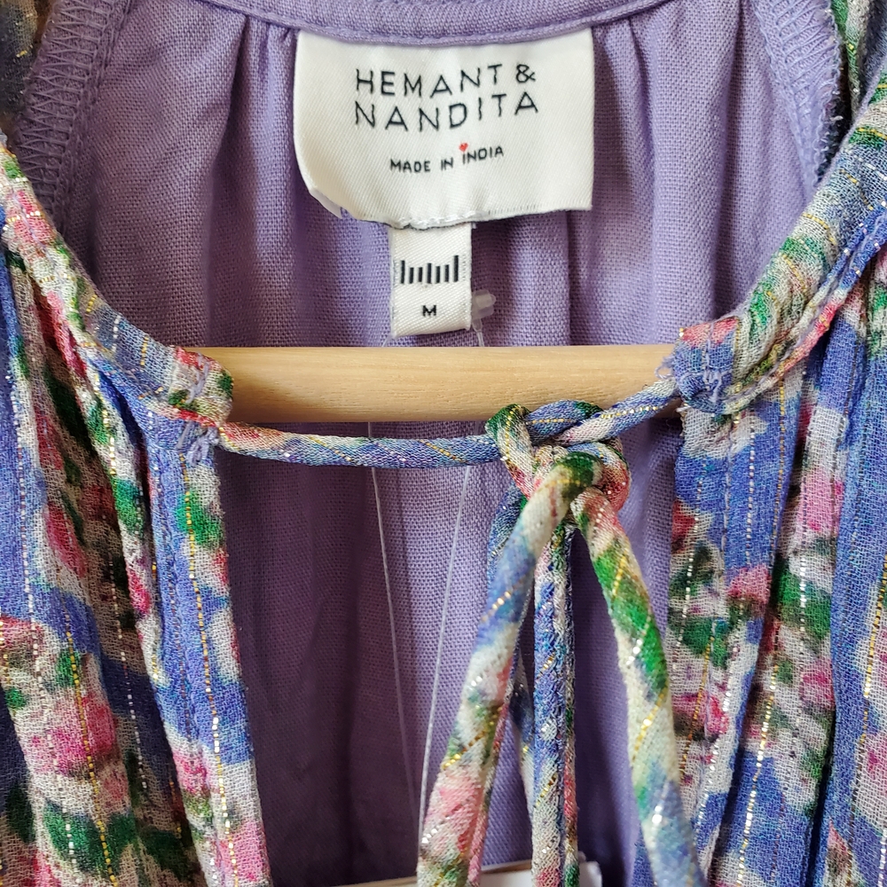 HEMANT & NANDITA Tiered Mini Dress - Picture 11 of 12